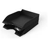 Durable Vaschette portadocumenti da scrivania BASIC A4, vaschette portadocumenti ufficio impilabili, rientranza frontale, 6 pezzi, nero, 1701674060