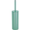Spirella Scopino per WC Spirella con supporto in acciaio, Akira, testina intercambiabile e supporto in acciaio massiccio con contenitore igienico, scopino WC chiuso, verde opaco, 40 x 9,5 x 9,5 cm