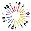 Excelsa Fashion Servizio 24 Posate, Acciaio Inossidabile, Multicolore