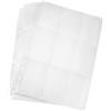 Carehabi 630 tasche per carte da collezione, 35 pagine per 18 tasche vuote, buste per carte di credito, 11 fori, accessori trasparenti da collezione