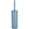 Spirella Scopino per WC Spirella con Supporto in Acciaio, Akira, Testina Intercambiabile e Supporto in Acciaio Massiccio con Contenitore igienico, scopino WC Chiuso, autoportante, Blu Opaco, 40 x 9,5 x 9,5 cm