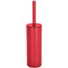 Spirella Scopino per WC Spirella con Supporto in Acciaio, Akira, Testina Intercambiabile e Supporto in Acciaio Massiccio con Contenitore igienico, scopino WC Chiuso, Rosso Opaco, 40 x 9,5 x 9,5 cm