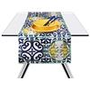 Excelsa Runner da Tavola, Giallo e Blu, 45 x 140 cm