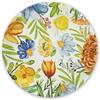 Excelsa Blooming Set 6 Piatti Pizza, Diametro 31 Cm., Porcellana, Multicolore