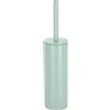Spirella Scopino per WC Spirella con supporto in acciaio, Akira, testina intercambiabile e supporto in acciaio massiccio con contenitore igienico, scopino per WC incluso, verde ghiaccio opaco, 40 x 9,5 x 9,5cm
