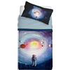Gabel Parure Lenzuolo Copriletto Singolo 160x290 cm Puro Cotone Multicolor Stampa Fotografica Digitale Double-Face