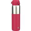 Ion8 Borraccia Acciaio Inox Leggero 1 Litro, Non Isolato, a Prova di Perdite, Facile da Aprire, Serratura Sicura, Lavabile in Lavastoviglie, Durevole e Resistente ai Graffi, Mezzo Taglio Viva Magenta