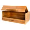 Excelsa Eco Living Portapane in Bambù con Coperchio A Ribalta, 36 x 23 x H 14 cm