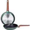 Tognana Shiny Green, set 2 padelle 24/28 cm, alluminio, verde