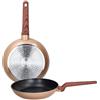 Tognana Shiny Gold, set 2 padelle 24/28 cm, alluminio, oro
