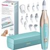 Beurer MP 84 Fresa elettronica per Unghie Professionale Cordless con Batteria Ricaricabile, 10 Accessori per Manicure e Pedicure e Pratica Custodia con Funzione di Ricarica