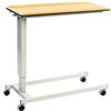 NRS Healthcare N43541 EasyLift Tavolino con Rotelle da Letto, Agganciare alla Sedia, Altezza Regolabile, in Legno di Faggio, Base Standard