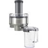 Kenwood AT641 Accessorio Centrifuga Estrattore di Succo per Impastatrice Planetaria, In dotazione caraffa da 1L per raccogliere il succo, Sistema di sicurezza, Acciaio, Argento