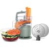 Kenwood MultiPro Compact - Robot da Cucina Multifunzione con Express Serve, Lama in Acciaio Inox, Dischi Affetta e Grattugia, Funzione Pulse, Verde Eucalipto (FDP23.140GR)