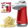 Edihome, Macchina Popcorn, Macchina per Pop Corn, 1200W, Include Cucchiaio Dosatore, Pop Corn pronto in 2 Minuti (Rosso)