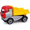 LENA - Truckies Camion della Spazzatura per 2+ Anni Bambini, Giallo/Rosso