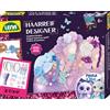 Lena Set fai da te Glam - Cerchietto per capelli per ragazze, set completo con pompon, nastri di raso e fiori, fai da te creativo come regalo per bambini dai 6 anni in su