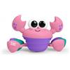 Bright Starts Rockin' Crawling Crab, Granchio che Cammina Rosa, Giocattolo Interattivo con Musica e Balli Sensori Ostacoli, Stimola Motricità e Gattonamento Neonato, Adatto dai 6 Mesi in Su