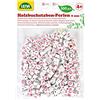 LENA - Legno Lettera Perline 300-Pezzo Set nel Borsa per 4+ Anni Bambini, Bianco/Rosa