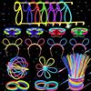Carehabi 100xGlow Stick Party Set-Bambini-con connettore-Decorazioni luminose per feste