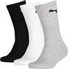 PUMA Crew, Calzini Unisex - Bambini e Ragazzi, Grigio/Bianco/Nero, 35-38 (Pacco da 3)