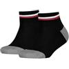 Tommy Hilfiger Quarter, Calzini Unisex - Bambini e ragazzi, Nero, 35-38