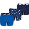 PUMA Boy's Elements Boxer, Blue Combo, 122/128 (3er Pack)