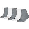 PUMA Plain Quarter, Calzini Unisex - Bambini e ragazzi, Bianco Grigio Bianco, 35-38
