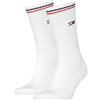 Tommy Hilfiger Crew, Calzini Unisex - Bambini e ragazzi, Bianco, 27-30