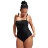 Speedo Shaping Bandeau 1 Piece Costume da Bagno per Donna, Nero, 44