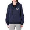 Emporio Armani Felpa Aperta Donna Fuzzy Blu L, Blu, L