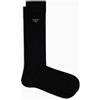 Emporio Armani CALZINI UOMO MICROMODAL LUNGO NERO TU, Nero, Taglia unica