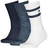 Tommy Hilfiger 8719965009202 TH Kids - Calzini sportivi 3P, blu navy, 27-30