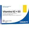 YAMAMOTO RESEARCH Vitamina K2 e D3 60 Compresse, Integratore Alimentare a base di Vitamina K2 e Vitamina D3 ad Alto Dosaggio, Supporta la Salute di Ossa e Denti