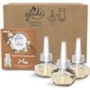 Glade Liquido Elettrico Profumatore per Ambienti con Olii Essenziali, Fragranza Gelsomino e Sandalo di Bali, Fino a 120 Giorni di Profumo, 3 Ricariche