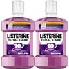 LISTERINE Total Care, Collutorio al gusto di Menta Pura, Collutorio al Fluoro con 10 benefici in 1 per una protezione completa e denti più forti, per un'igiene orale completa, 2x1L- Esclusiva Amazon