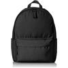 Amazon Basics - Zaino Classico/Casual/Scolastico, Nero, Confezione da 1