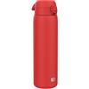 ION8 Borraccia Termico 1 Litro, Acciaio Inox Isolamento, a Prova di Perdite, Facile da Aprire, Serratura Sicura, Lavabile in Lavastoviglie, Maniglia per il Trasporto, Ideale per Sport e Yoga, Rosso
