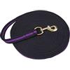 Covalliero guinzaglio da addestramento Soft, 8 m, Blu/Viola, Tessuto Misto, Cavalli, moschettone Girevole, con Passante