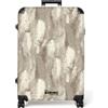 NoBoringSuitcases.com NoBoringSuitcases© Valigia Grande Trolley Da Stiva Viaggio Rigida Leggera | 77x51.5x28 cm - Ruote Valigie Bagaglio Suitcase Large XL Luggage Serpente - Texture - Sabbia