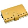 PIQUADRO compact wallet portacarte/fermasoldi donna PP5649W92R GIALLO BEIGE con protezione antifrode RFID