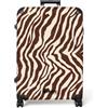 NoBoringSuitcases.com NoBoringSuitcases© Valigia Grande Bagaglio Da Stiva Trolley Viaggio Rigido | 77x51.5x28 cm - Leggero 4 Ruote Valigie XL Suitcase Luggage Zebra - Motivo - Nero - Bianco