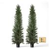 VEVOR Set di 2 Alberi Artificiali di Cedro da 2438 mm, Piante Verdi in PE
