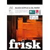 Frisk Cartoline in acrilico nero e carta oleata, 260 g/m², 12 fogli, formato A6