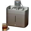 Generic Lavatrice a tazza ad alta pressione, sciacquatrice elettrica in vetro per tazze da tè, serbatoio dell'acqua da 1,8 l, arresto automatico, rondella per bottiglie da tavolo per set da tè φ3-10 cm