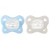 Chicco Physioforma - Dual Soft Succhietto Gommotto 2-6M Azzurro, 2 pezzi
