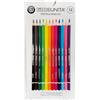 Generico PASTELLI TINTA UNITA DA 12 PEZZI Mina, 4,2 mm COLORI ASSORTITI + 1 MATITE HB