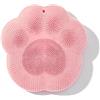 RQzaufania Lazy Person's Shower Foot Scrub, grande formato 30 x 30 cm, tappetino per pulizia e massaggio dei piedi con ventosa antiscivolo, esfolia e massaggia delicatamente i piedi (rosa)
