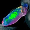 OPAL EMPIRE Opal Rough Nero Etiopico Naturale Dry Fire 4 Ct 22x16 mm Pietra Gemma