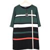 Cop-Copine Ogawa Abito Donna EU 42 Maniche 3/4 Riga Collo Cestone Mini